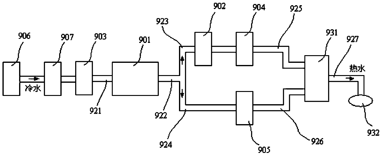 Gas water heater combustion power regulating circuit