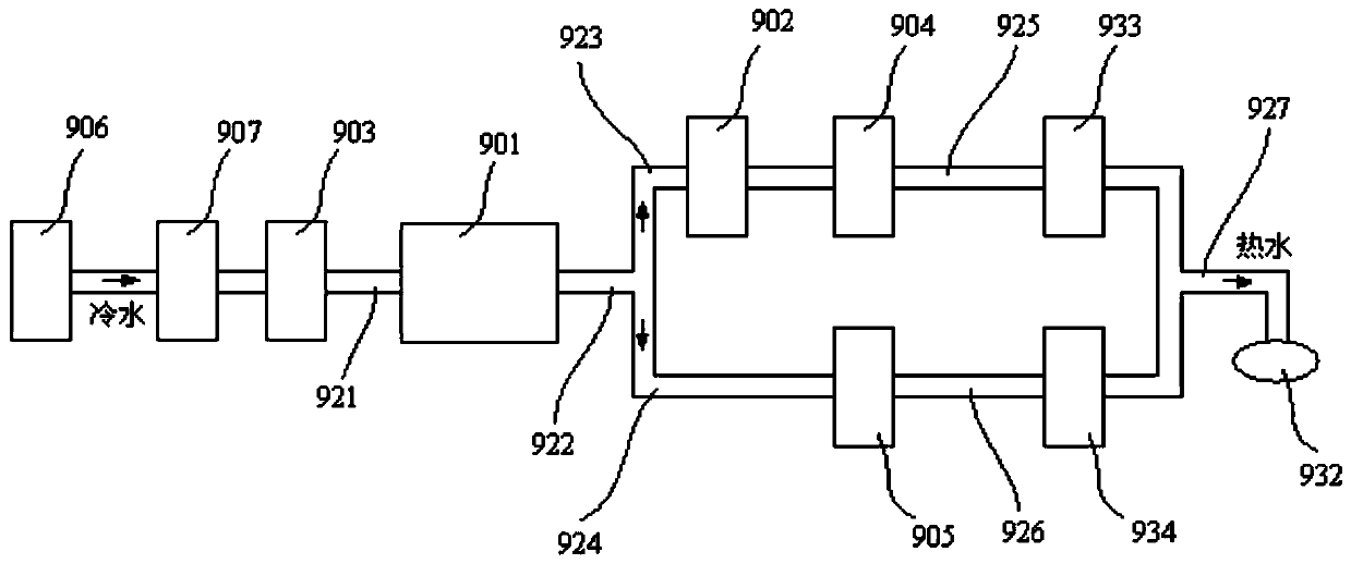 Gas water heater combustion power regulating circuit