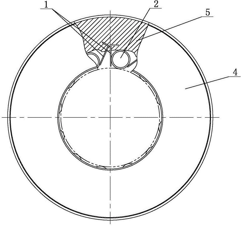 L-type reed-type one-way overrunning clutch device