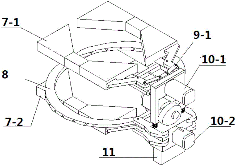 Pole climbing robot based on spring telescopic mechanism