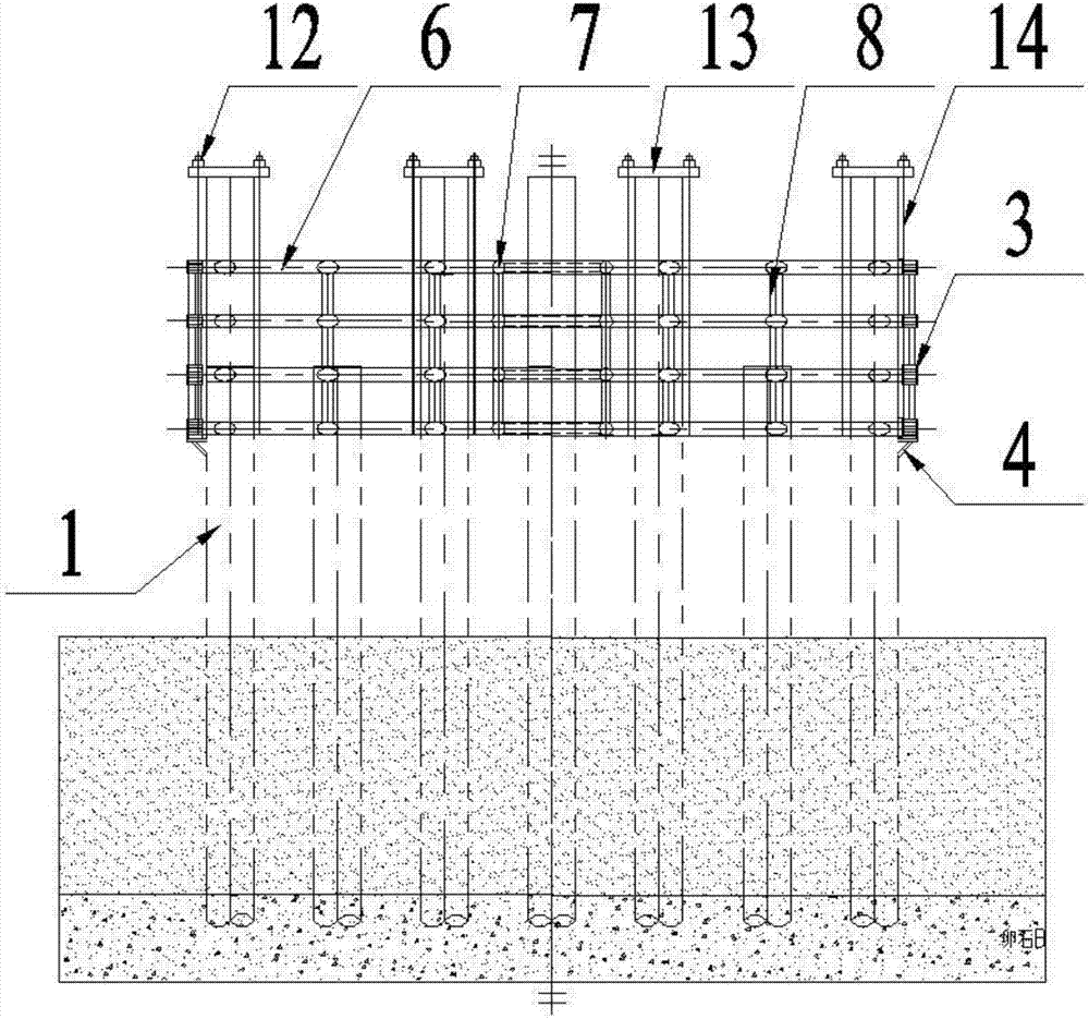 Novel deep-water combined steel sheet pile cofferdam construction method