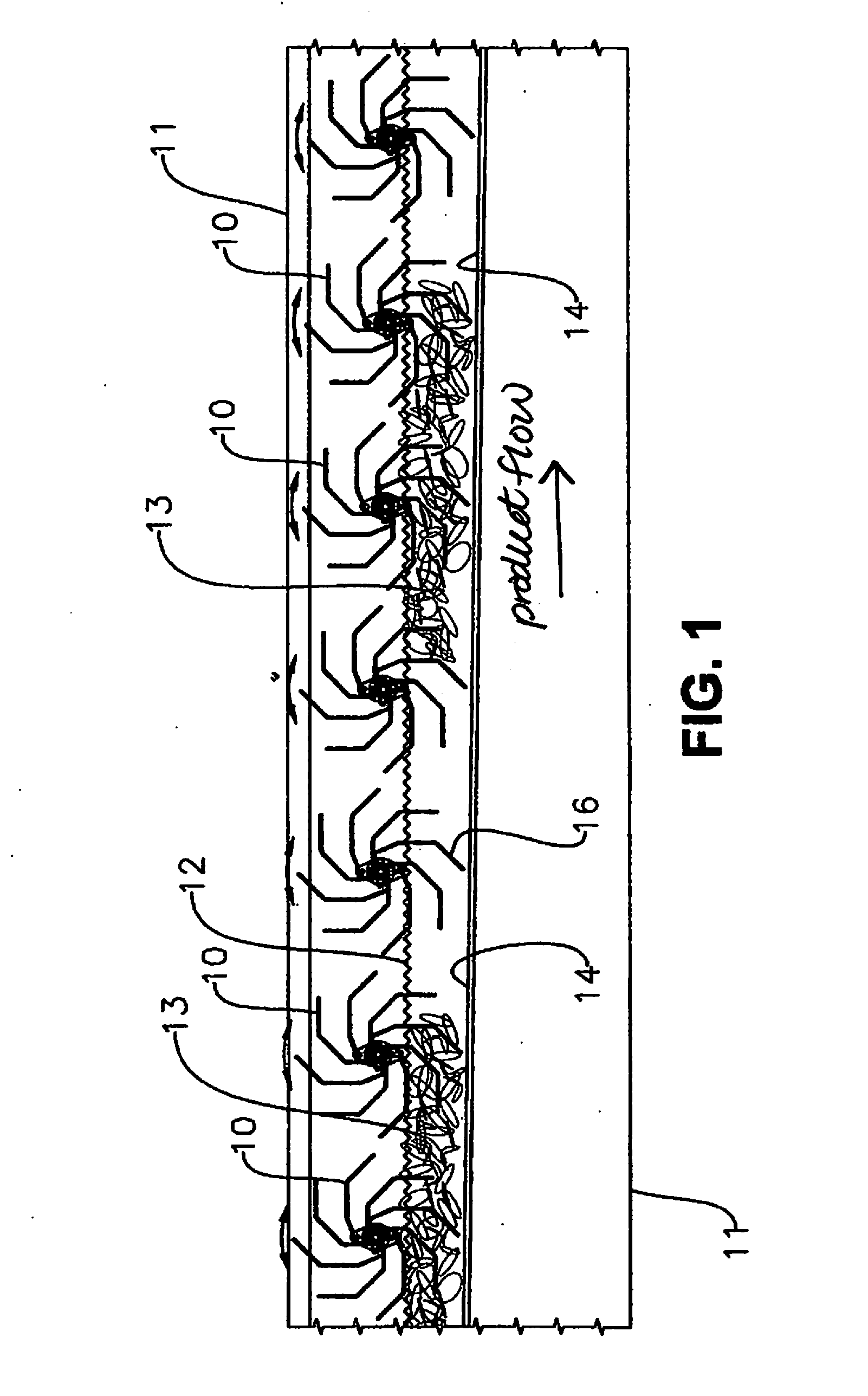 Product Control Paddles for Snack Food Fryer