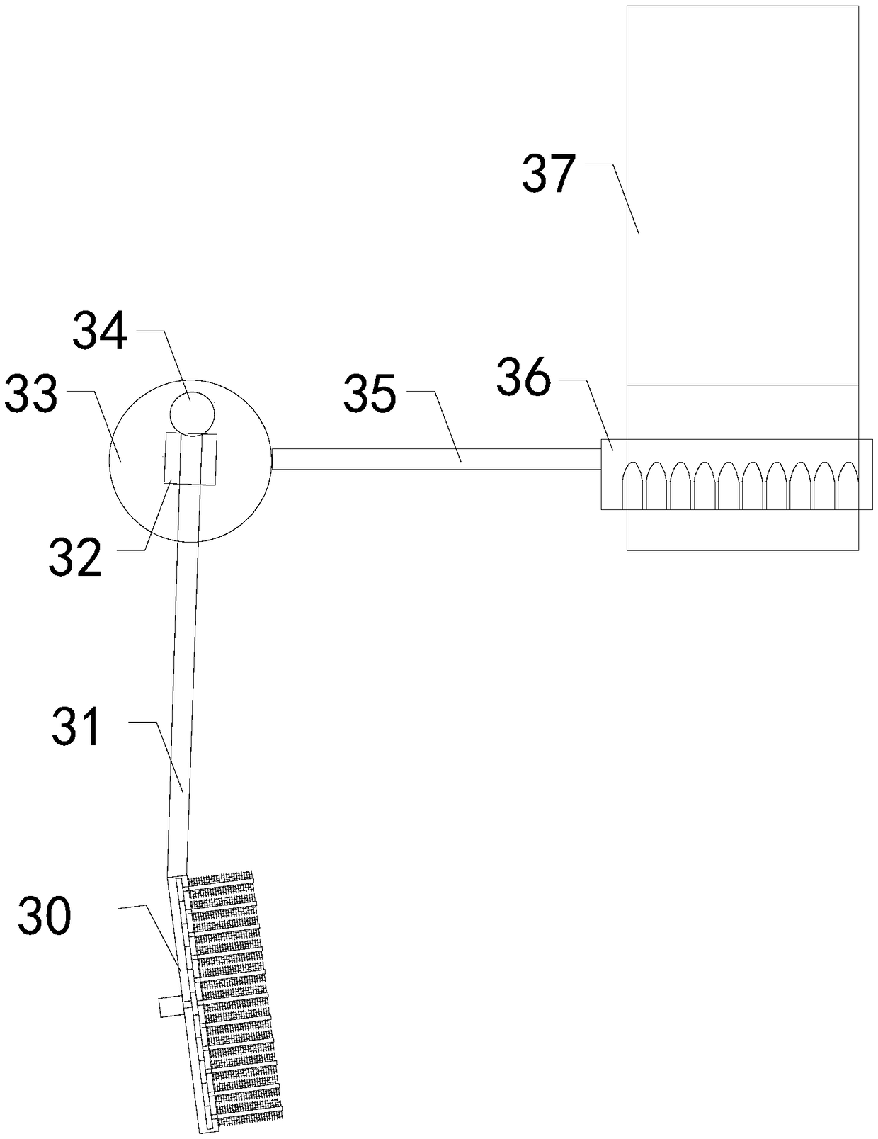 Feed shredder with differential rotation cleaning device