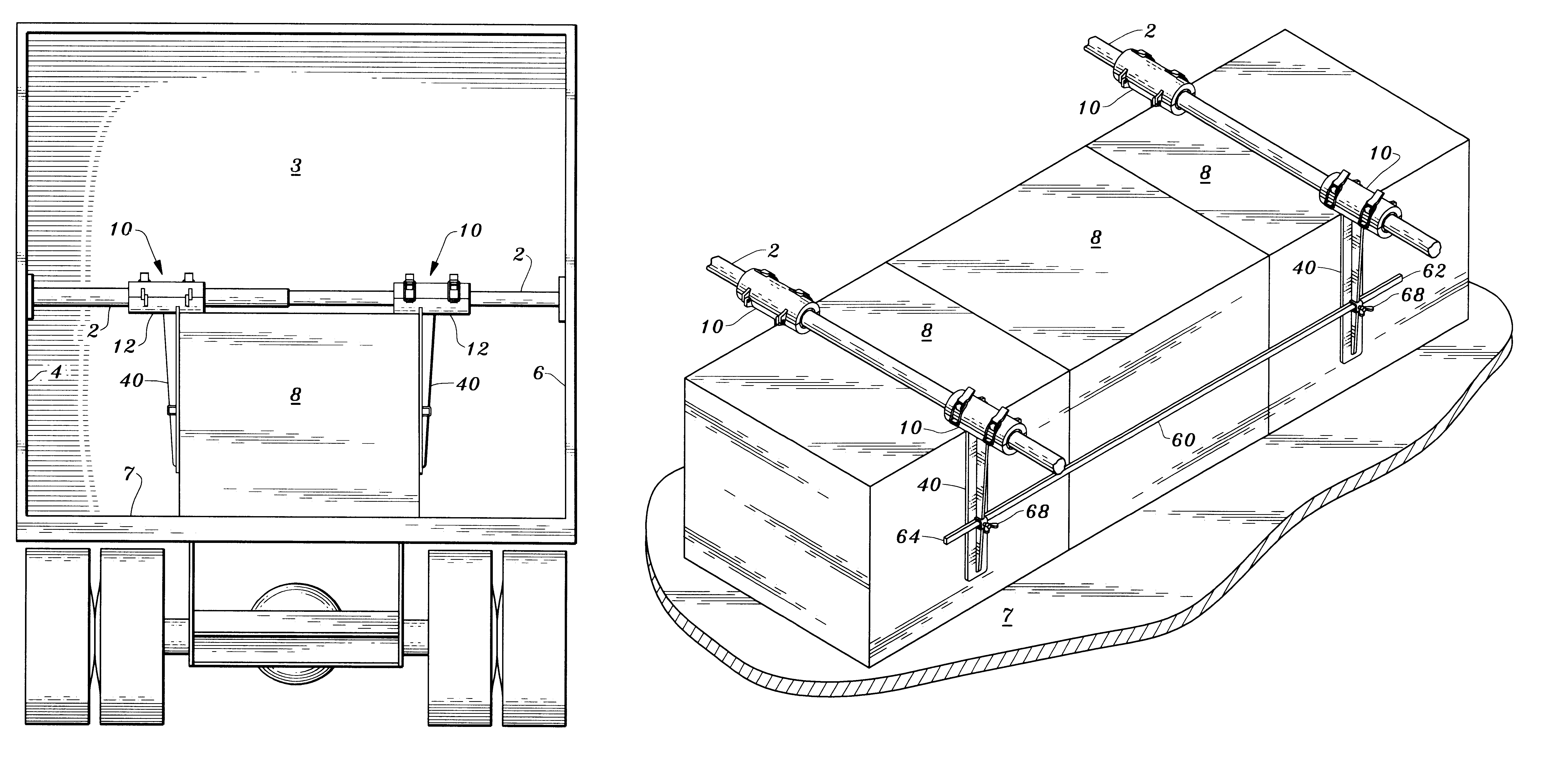 Lateral vehicle cargo restraint tool