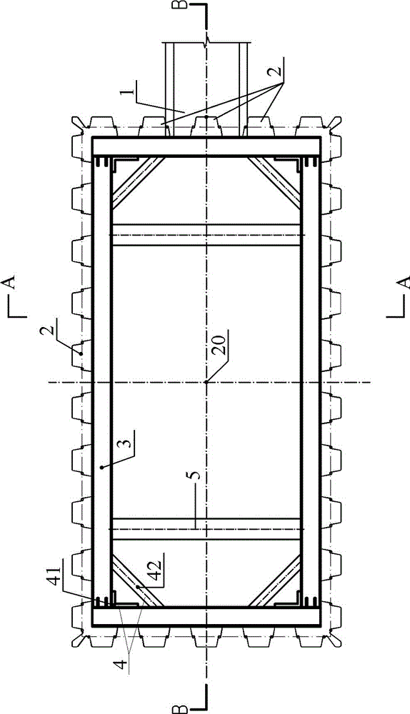 Externally arranged, compacted and grouted Larsen steel sheet pile composite retaining structure and use method thereof