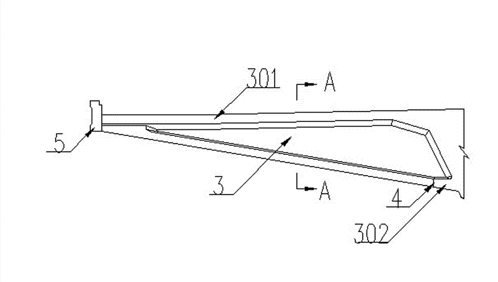 Large-wing bridge section