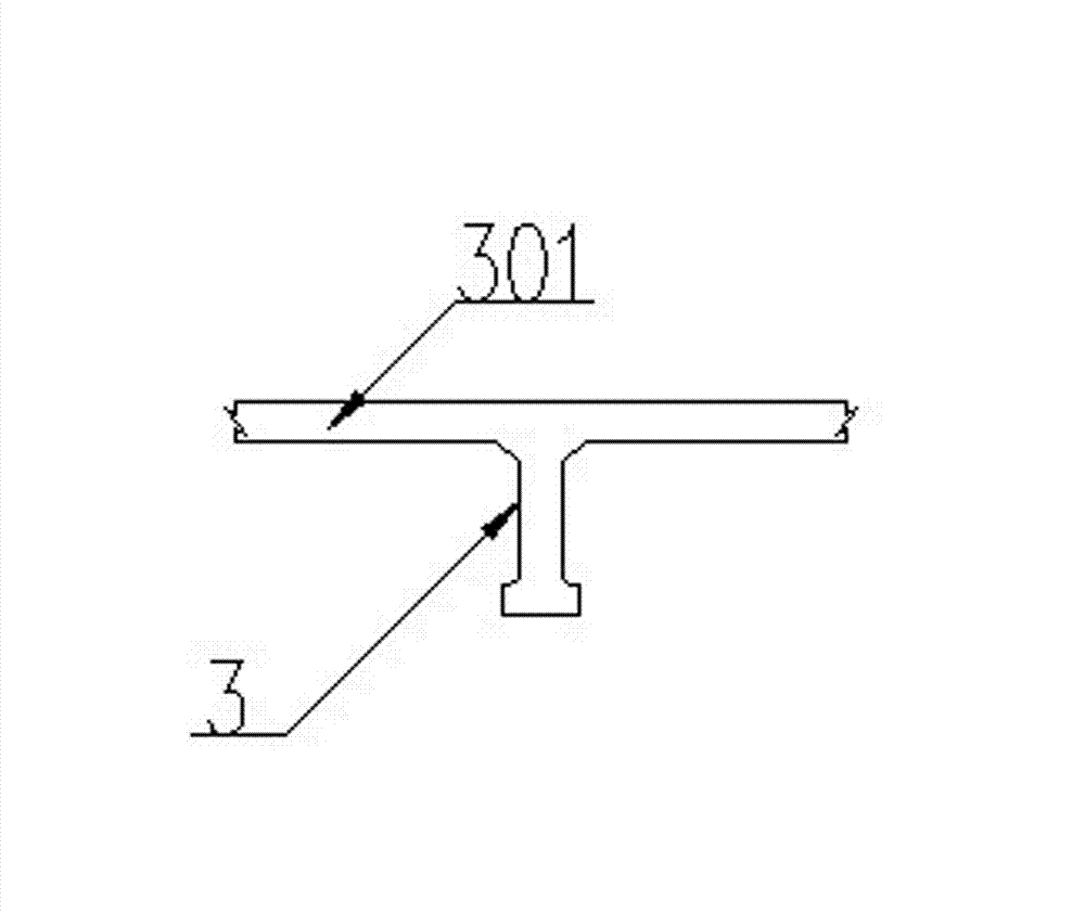 Large-wing bridge section