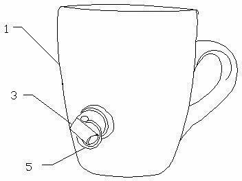 Cup with lock plug