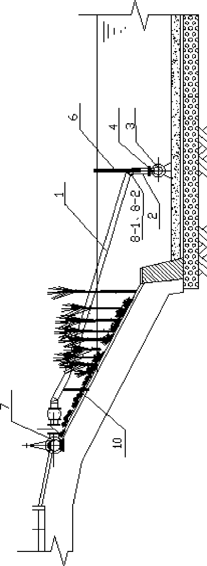 Novel water course aeration device, mounting, using method and uses thereof