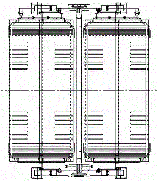 Plate type garage capable of rotating automatically and circulating vertically