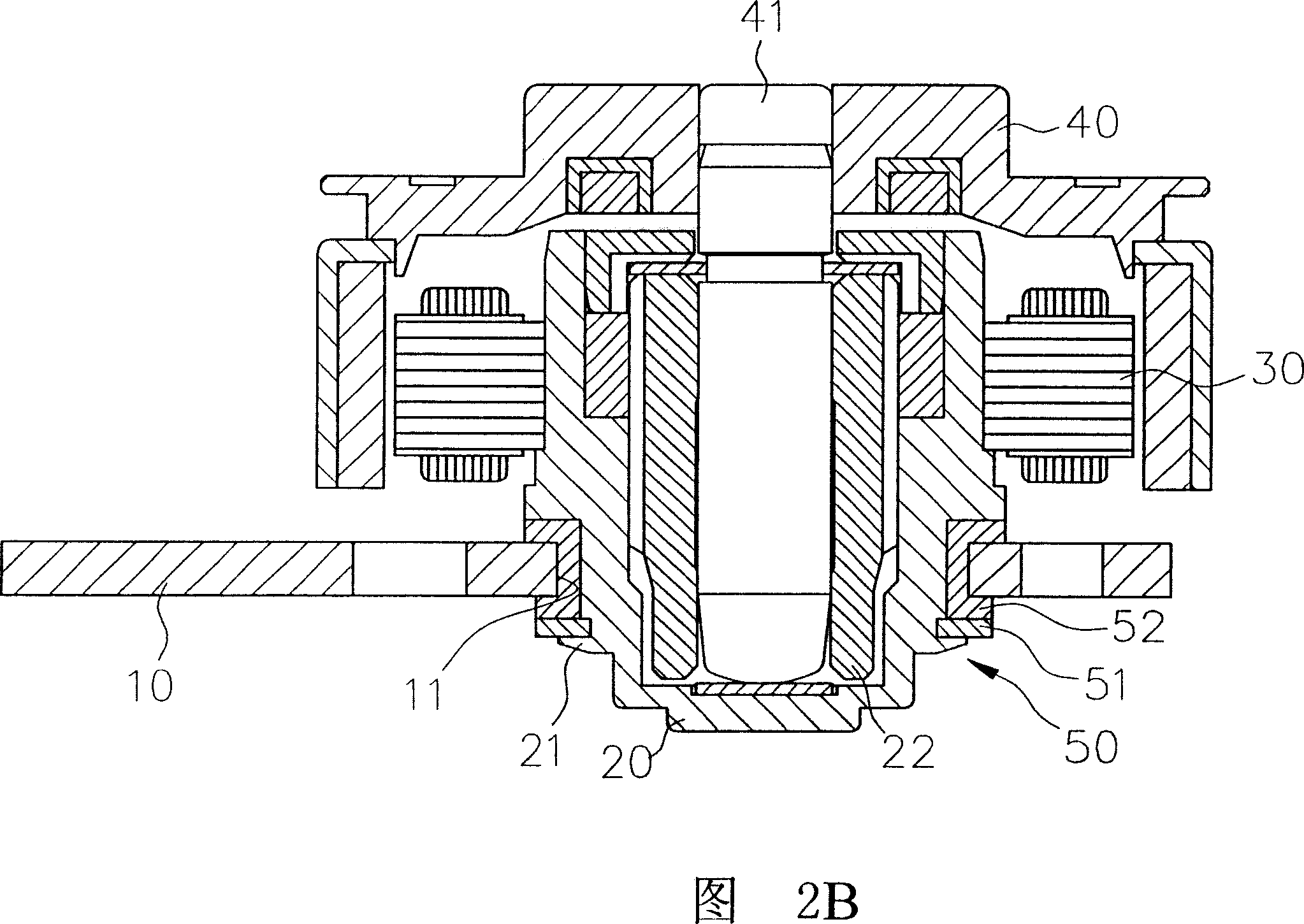 Anti-vibration structure for motor