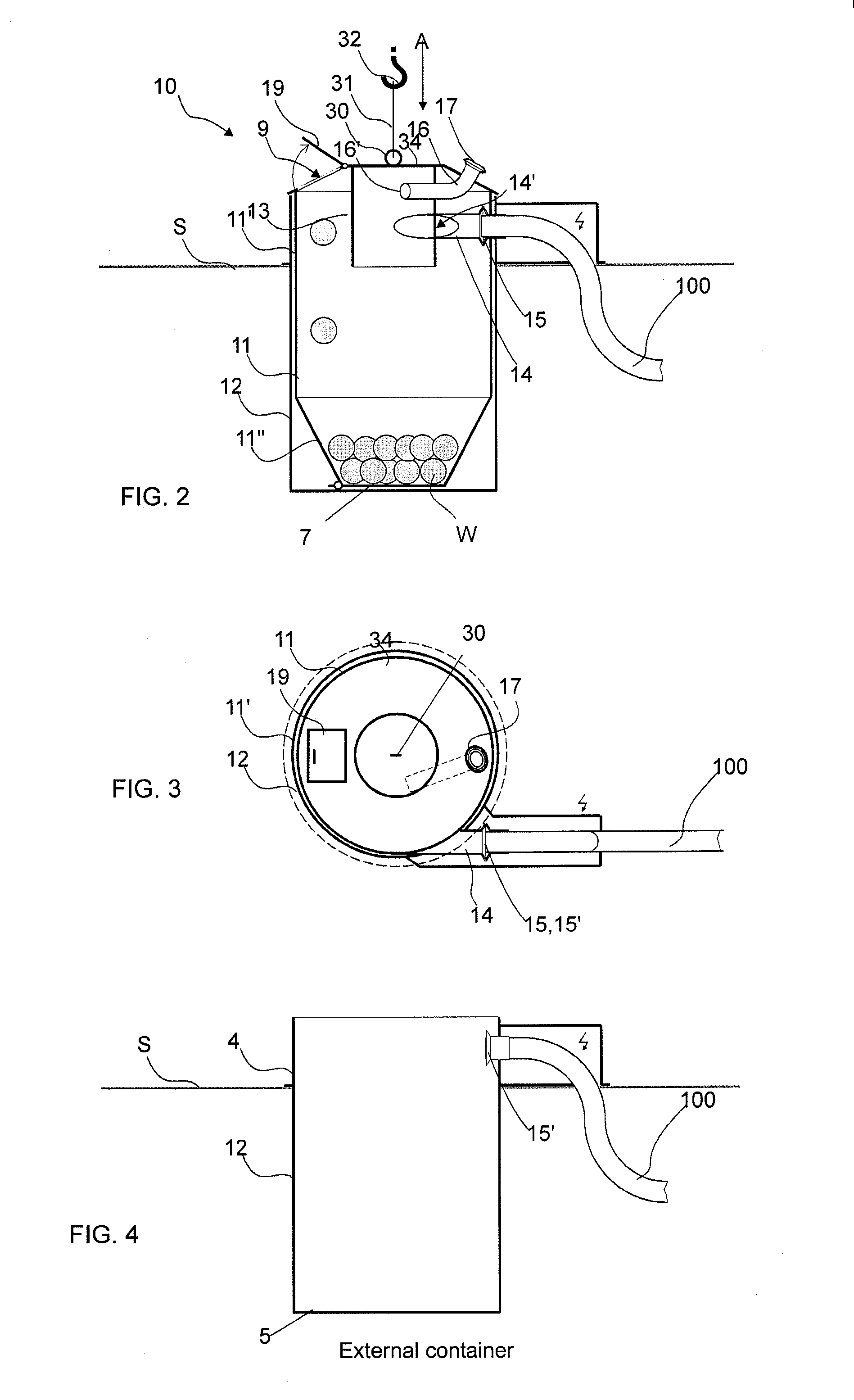 Method for handling material in a material conveying system, material conveying system and a separating device for a material conveying system