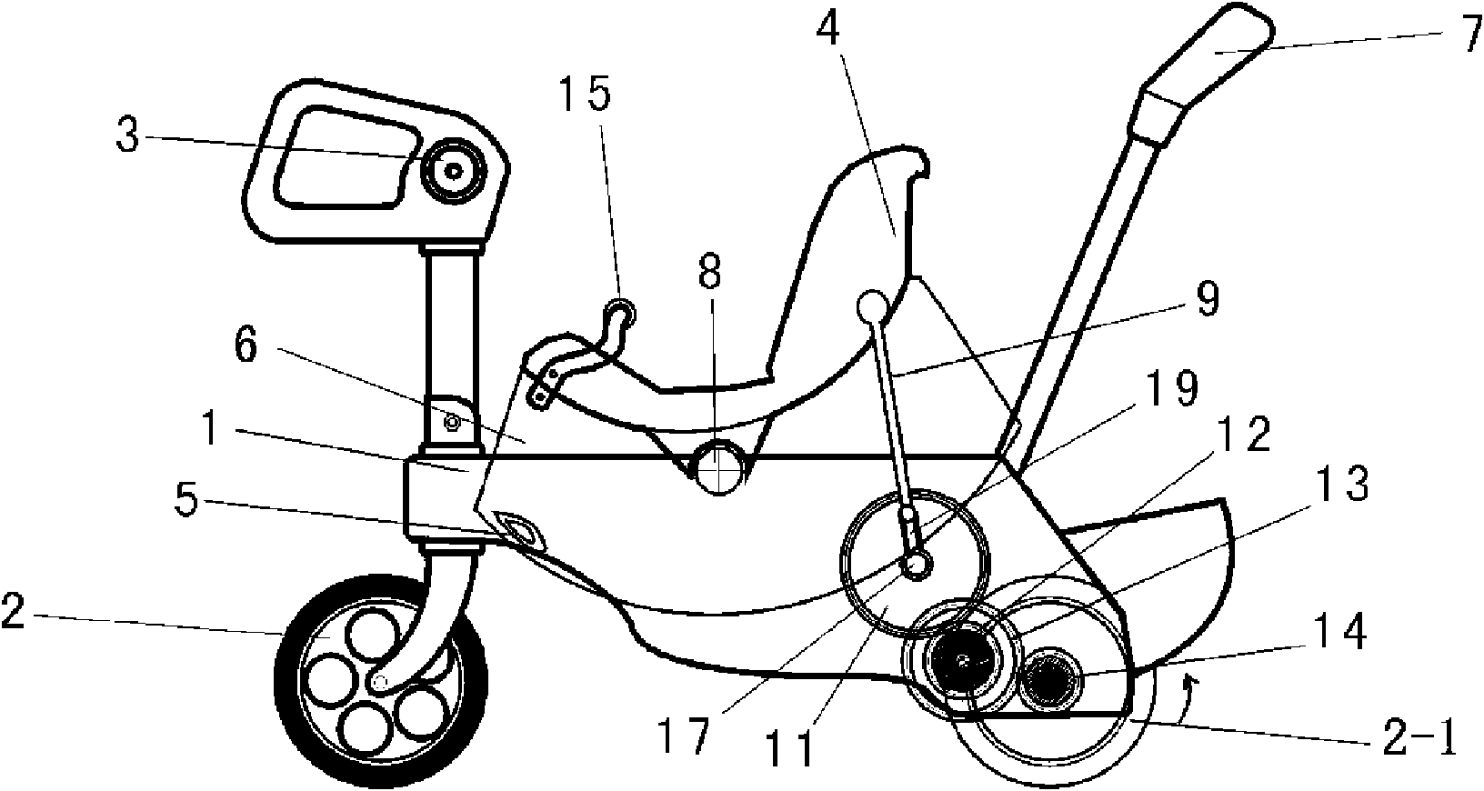 Multifunctional child bicycle and method for designing same