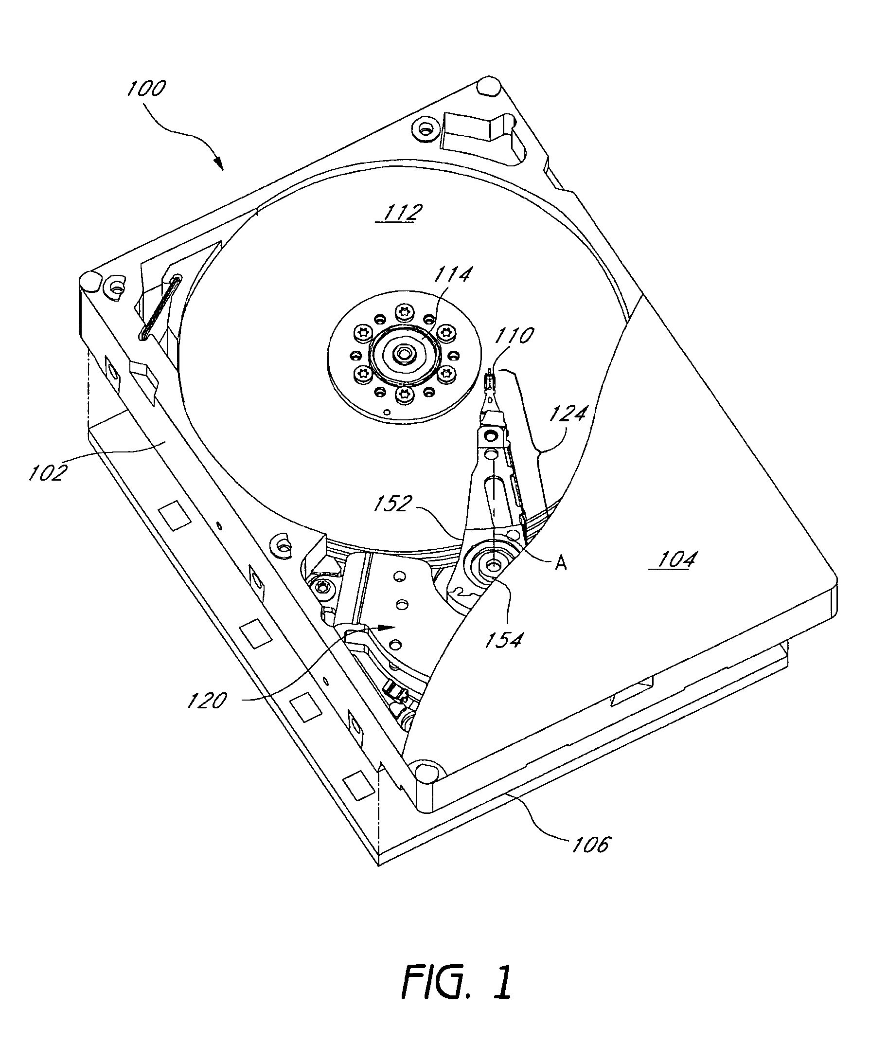 Disk drive actuator rotary bearing attachment with cam member