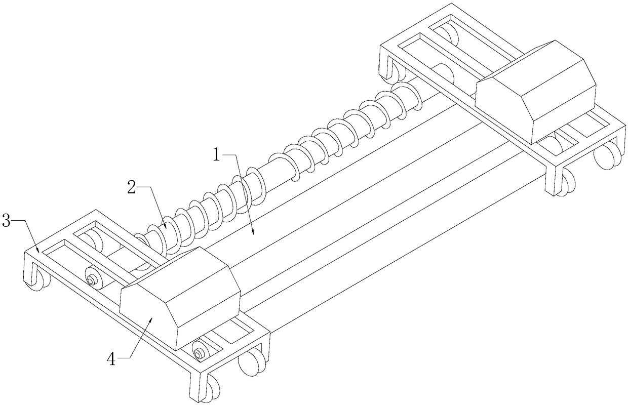 Emergency supporting mechanism capable of changing elastic deformation for concrete paver
