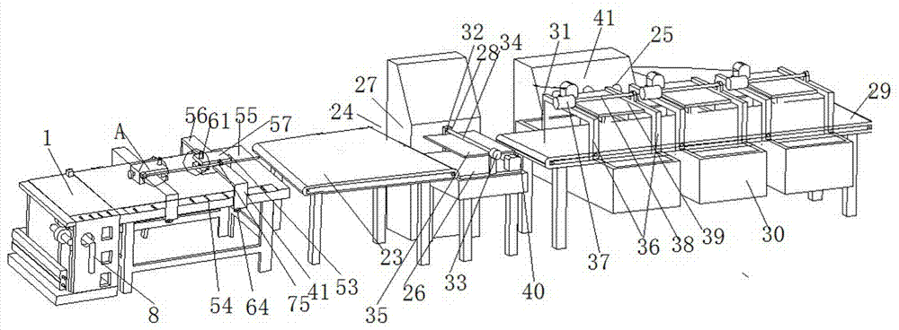 Device with telescopic fixed multifunctional underwear cutting tables