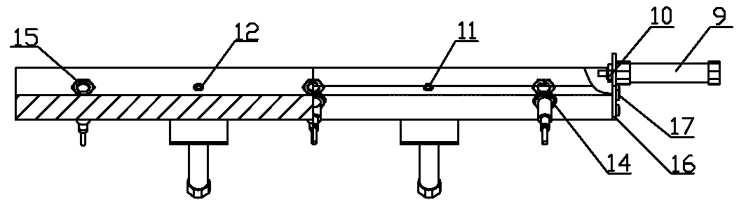 Device for simultaneously detecting straightness of two sides of frame for rectangular frame corner connector automated assembly machinery