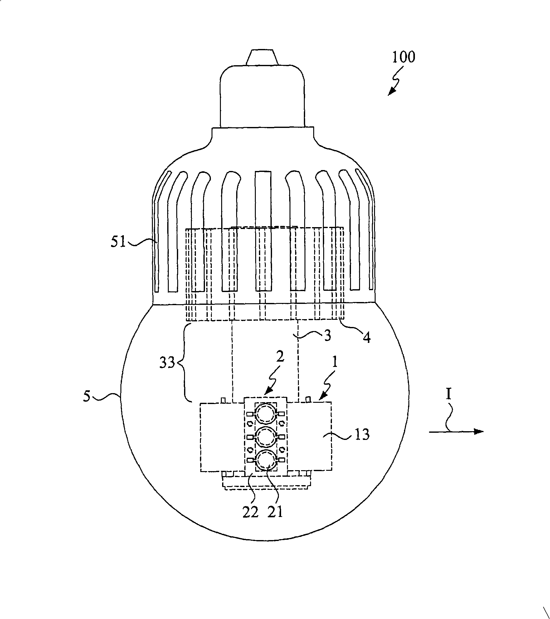 High power LED lighting lamp and radiating module thereof