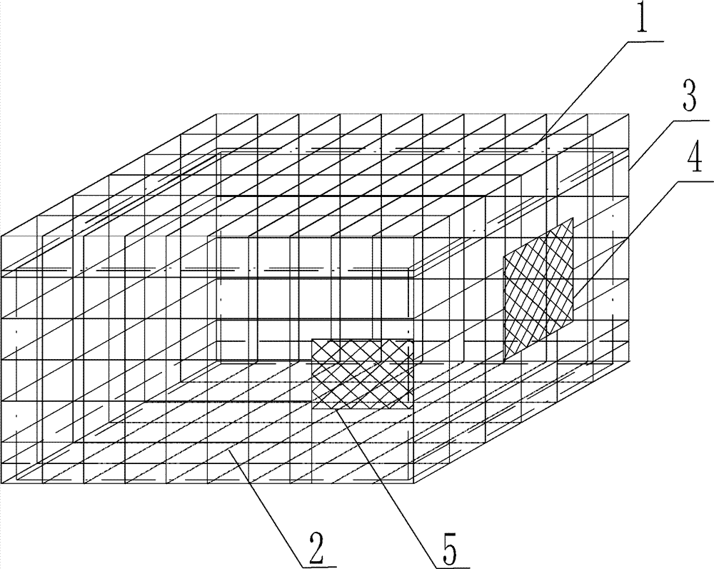 Construction method of indoor anti-static shielding mesh system