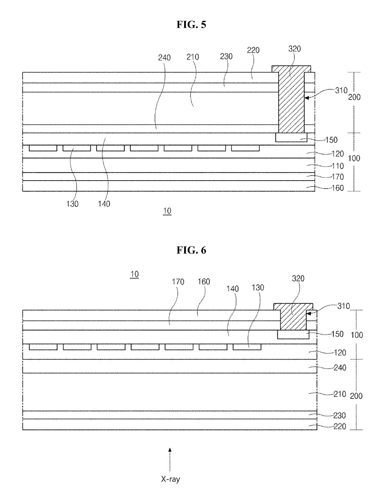 Bendable X-ray sensor