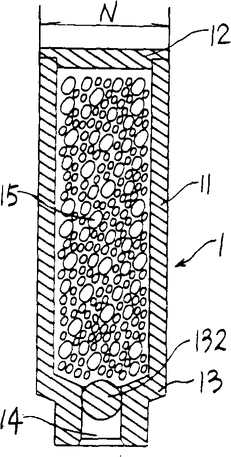 Ink store device for marking instrument and marking instrument