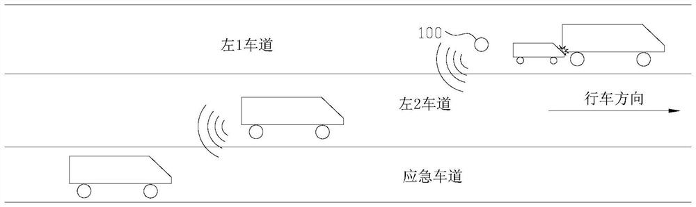 Road blockade early warning device and road blockade early warning method