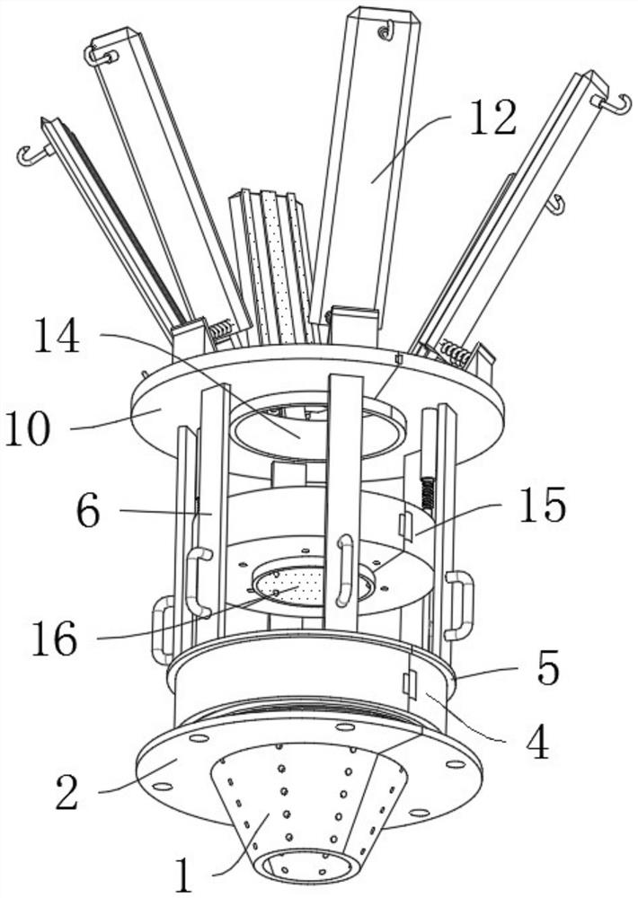 Branch position adjusting device for hickory planting