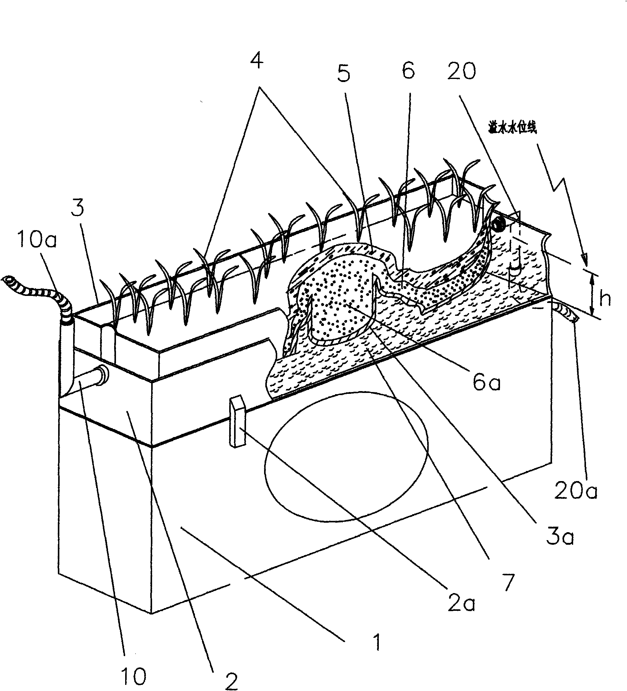 Air conditioner greening and cooling device utilizing condensed water