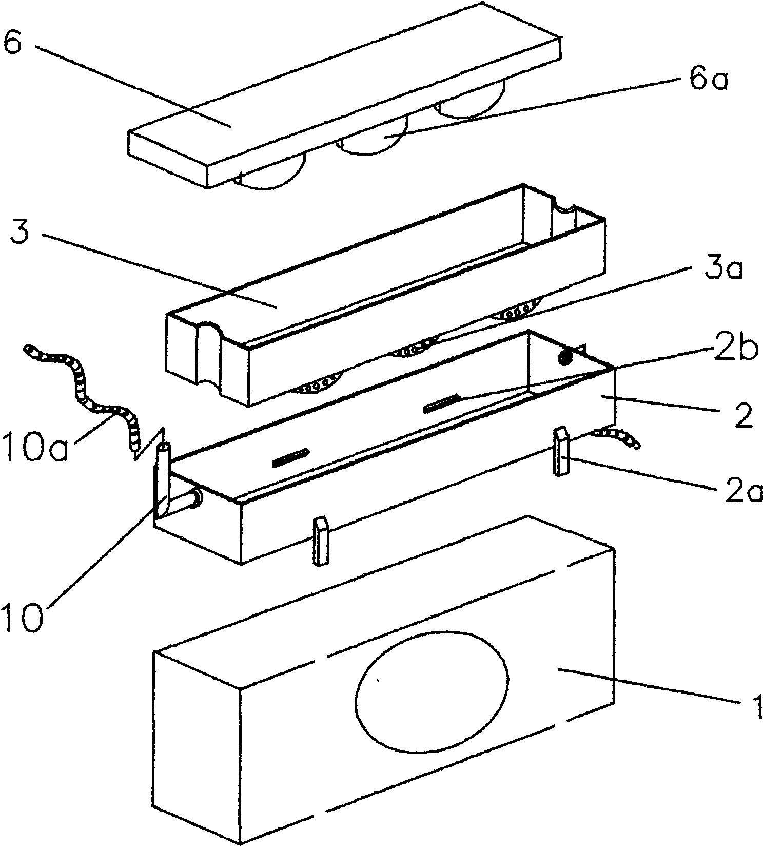 Air conditioner greening and cooling device utilizing condensed water