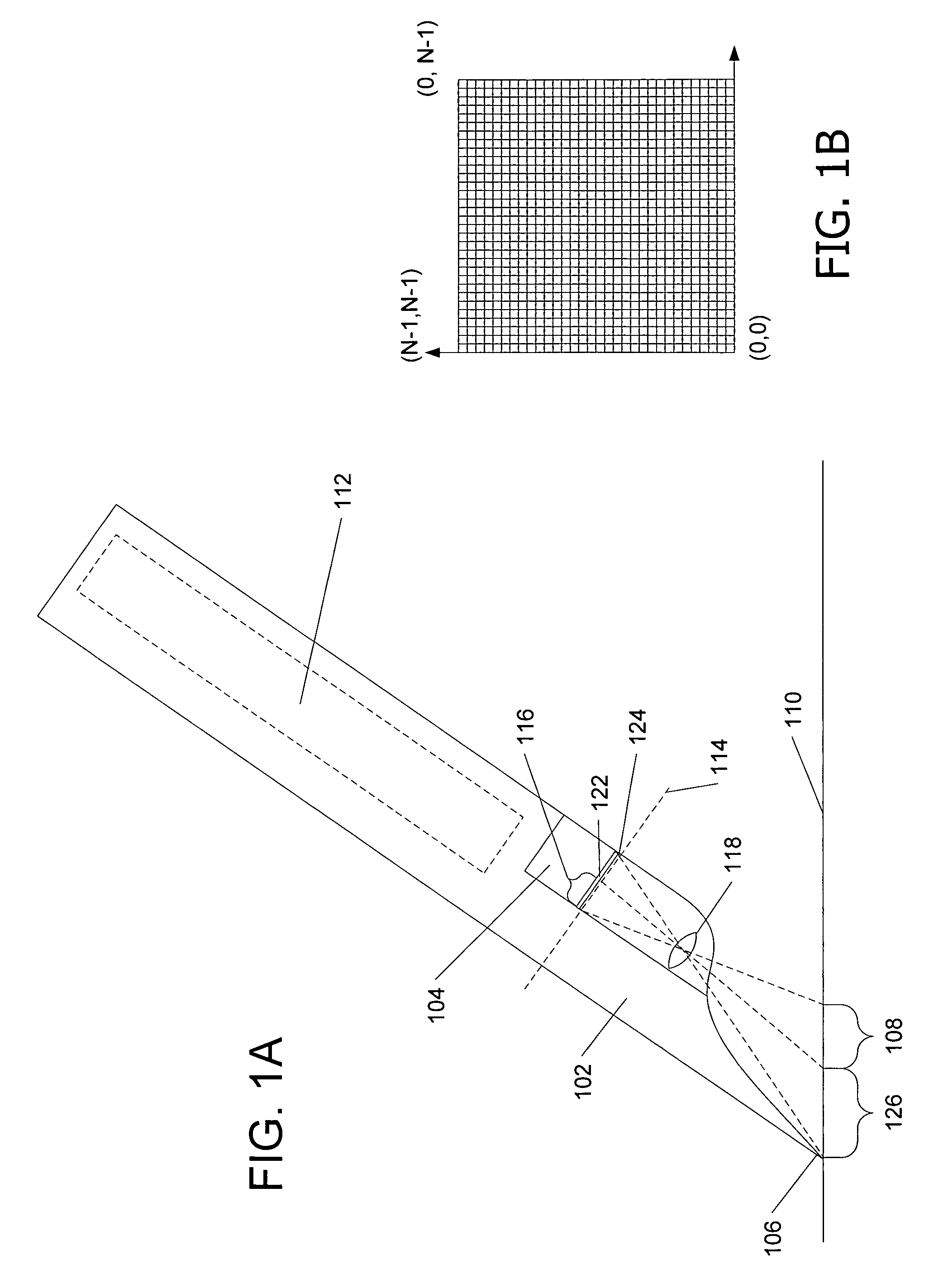 Coded pattern for an optical device and a prepared surface