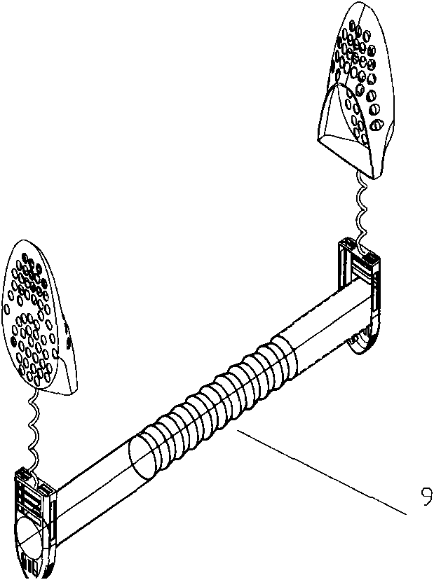 Shoe cleaning device used on washing machine and washing machine employing same