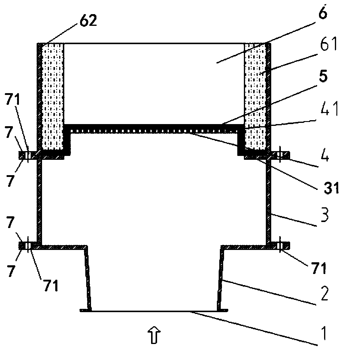 Gas uniform-distribution type premixing burner