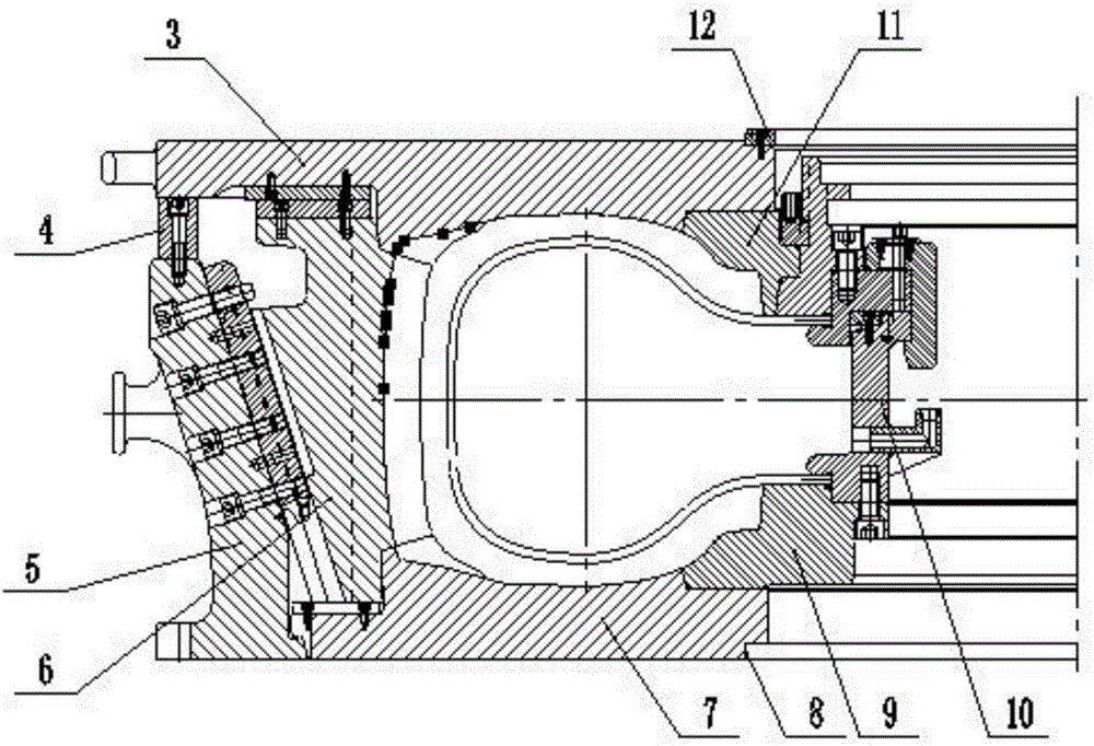 Tire segmented mold and using method