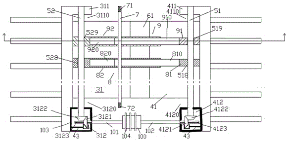 Bridge extension seam cleaning device capable of extending service life