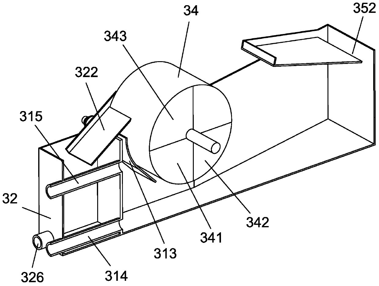 A kitchen waste treatment device