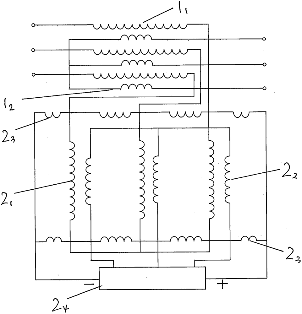 Static on-load stepless voltage regulating transformer