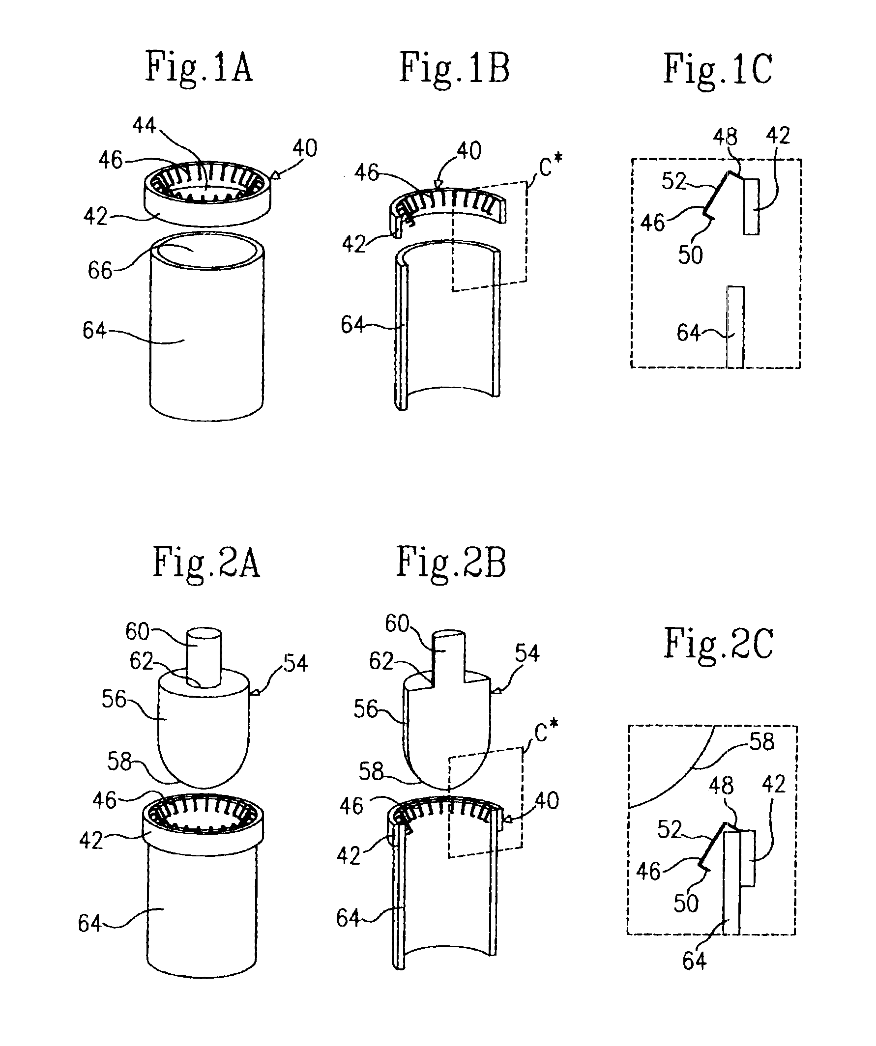 Connectors for hollow anatomical structures and methods of use