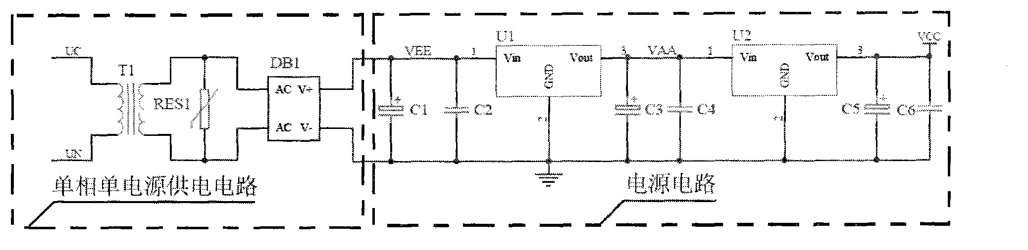 Power supply system of automatic re-close circuit breaker