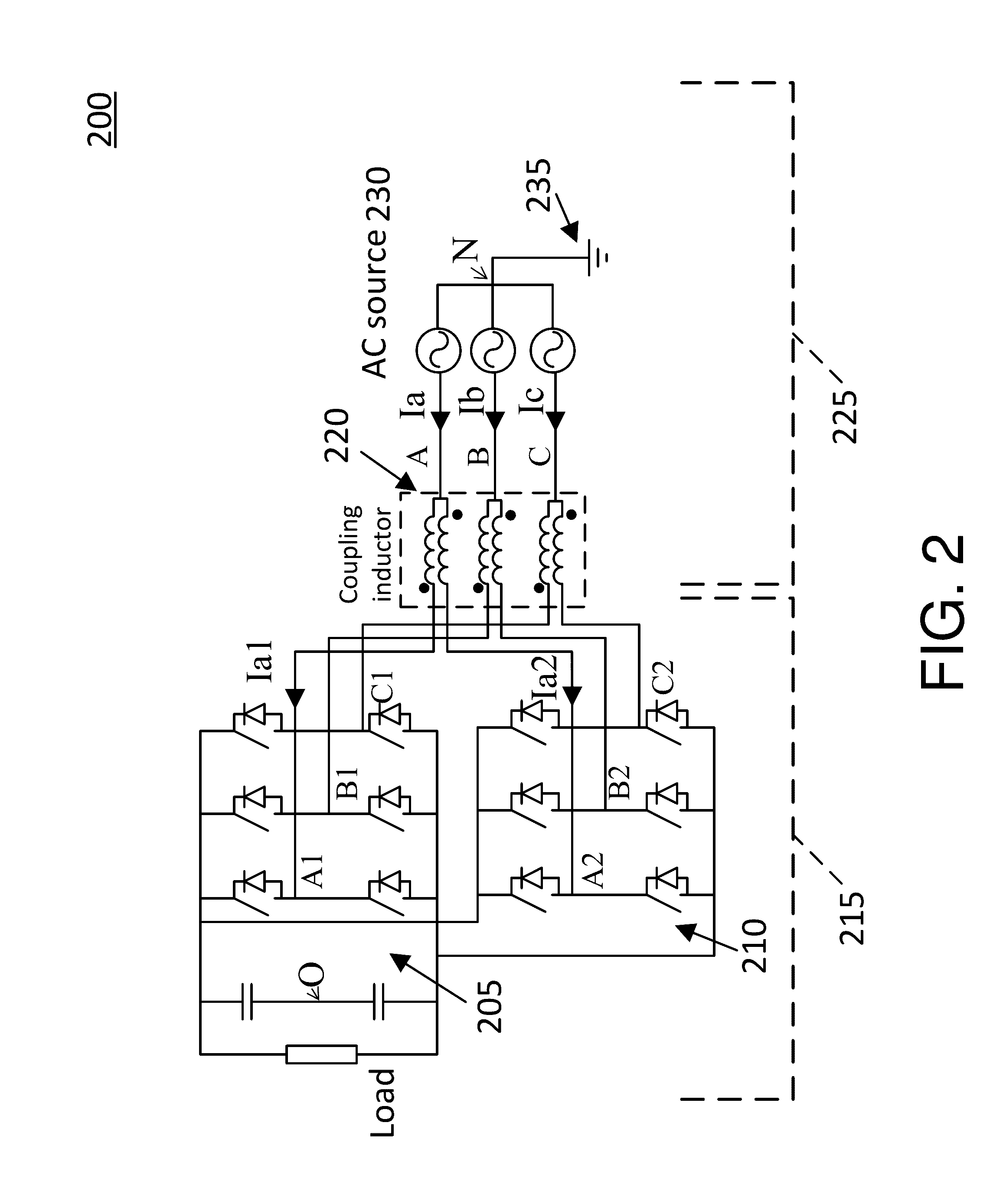 Paralleled active front-end rectifiers with negligible common-mode