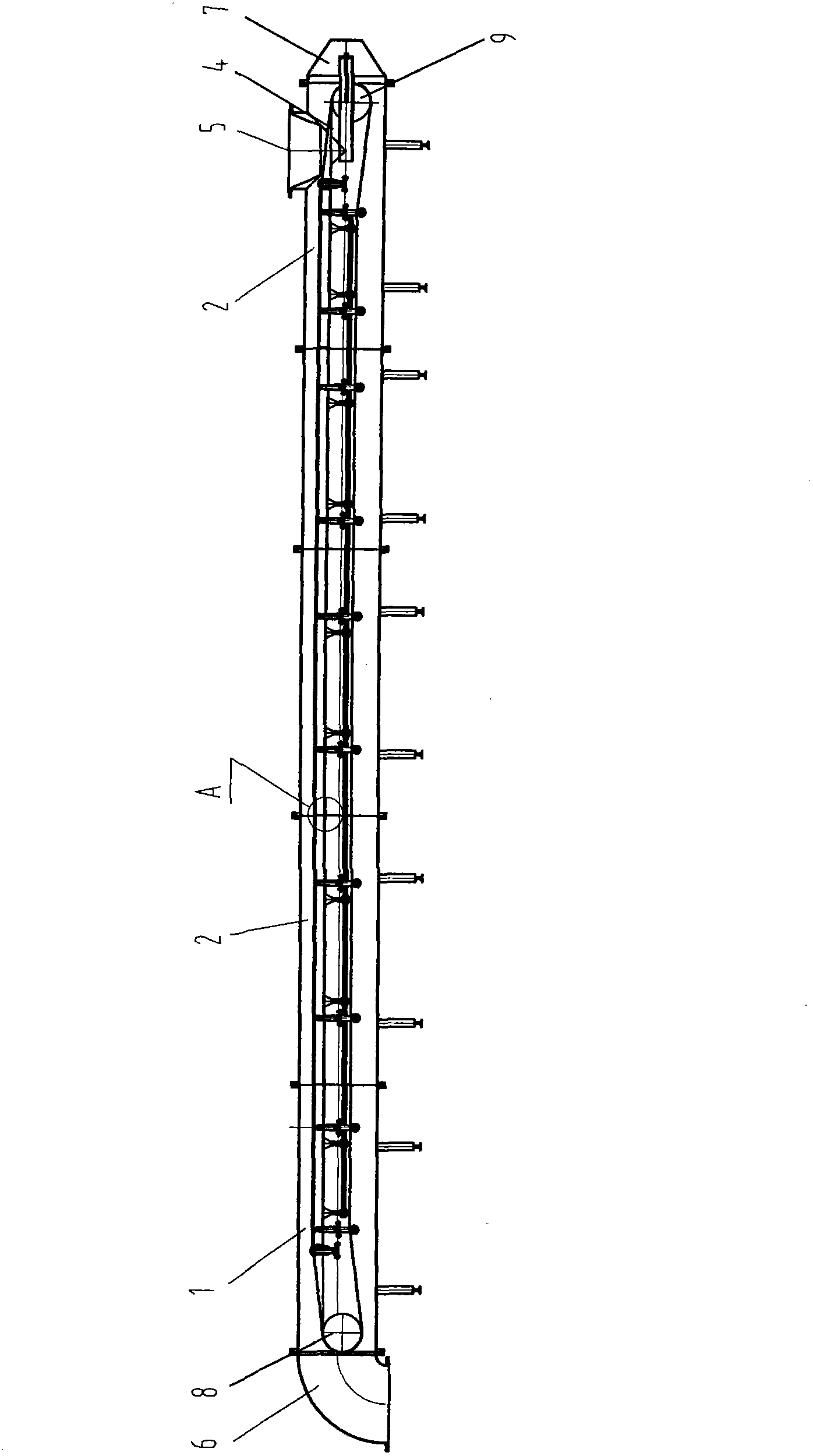 Air cushion type tunnel conveyer