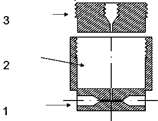 Split-flow convergent type mixer and mixing method