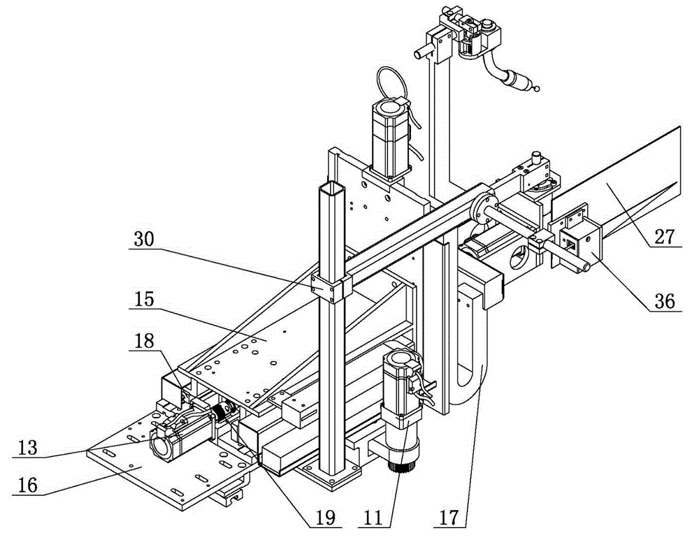 Guardrail plate automatically welding device