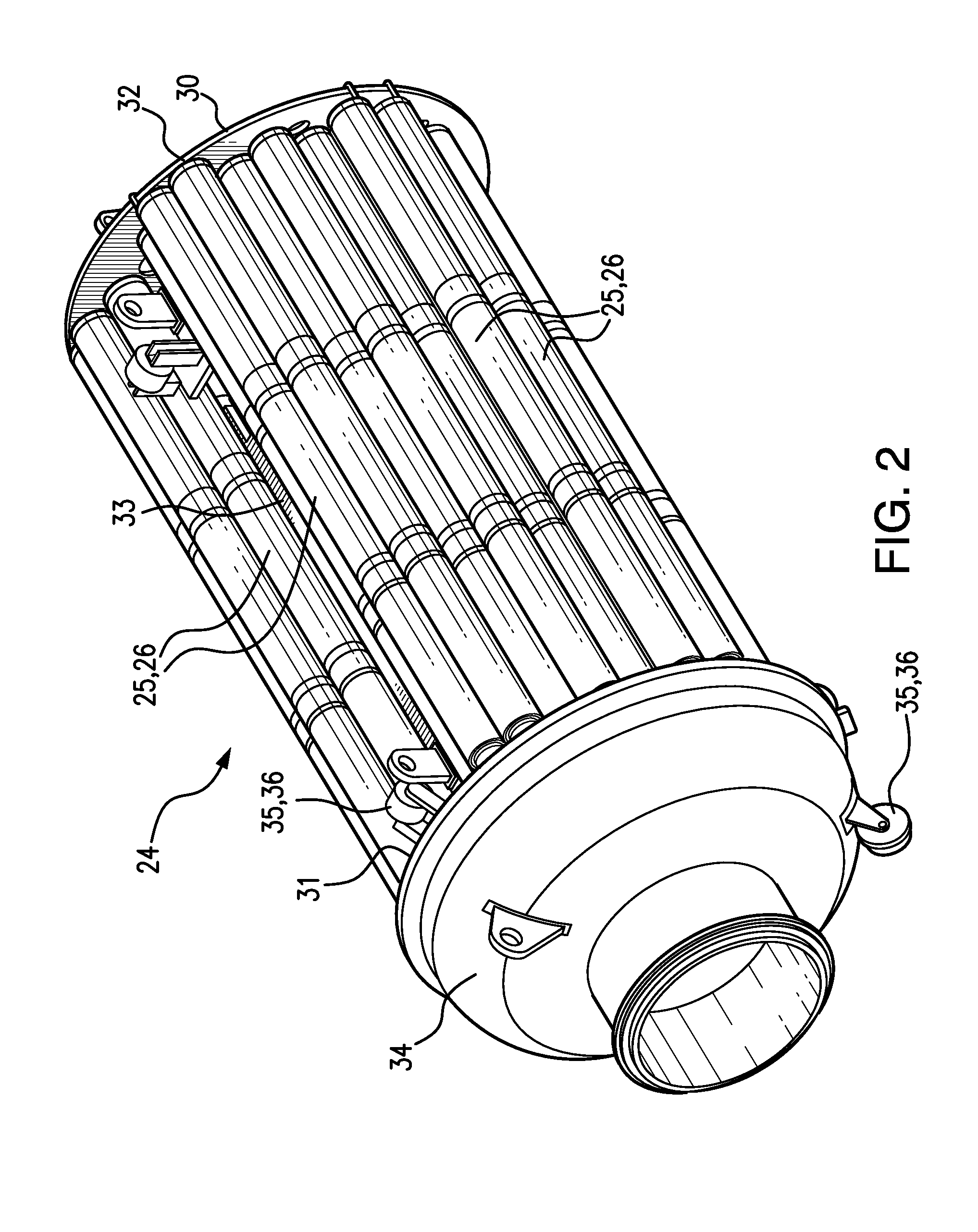 Purification arrangements and methods for gas pipeline systems