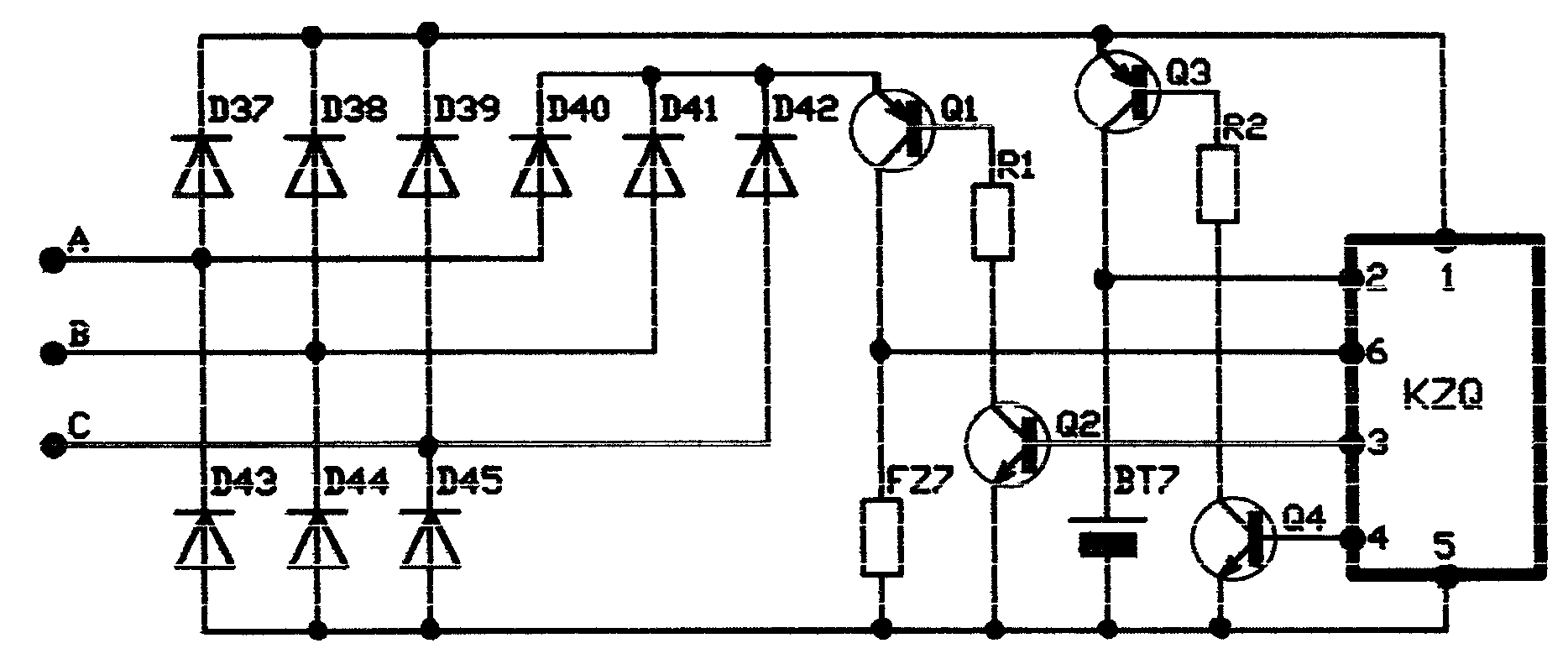 Power supply in-out controller