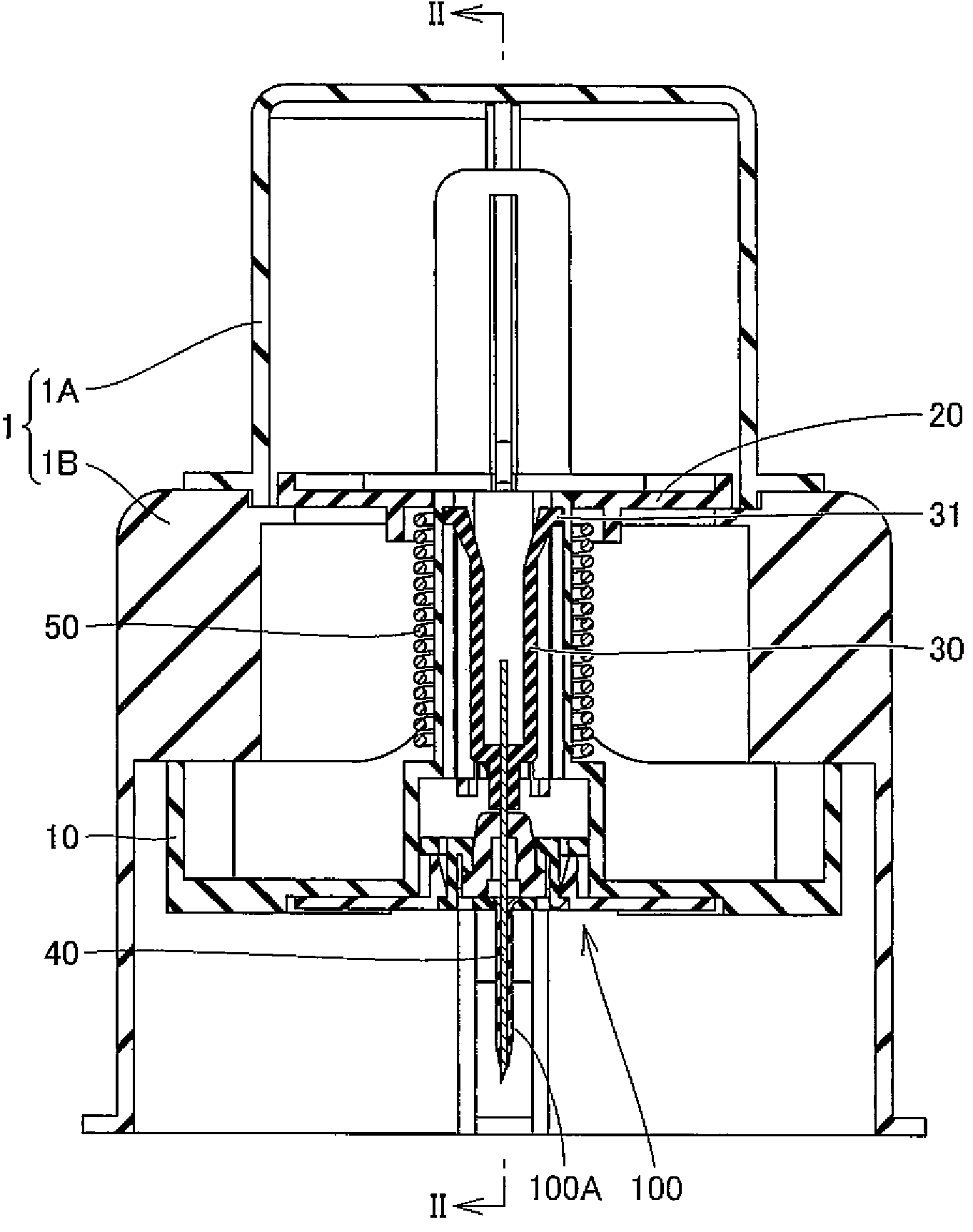Inserter for automatically inserting a cannula of an indwelling member of an infusion device