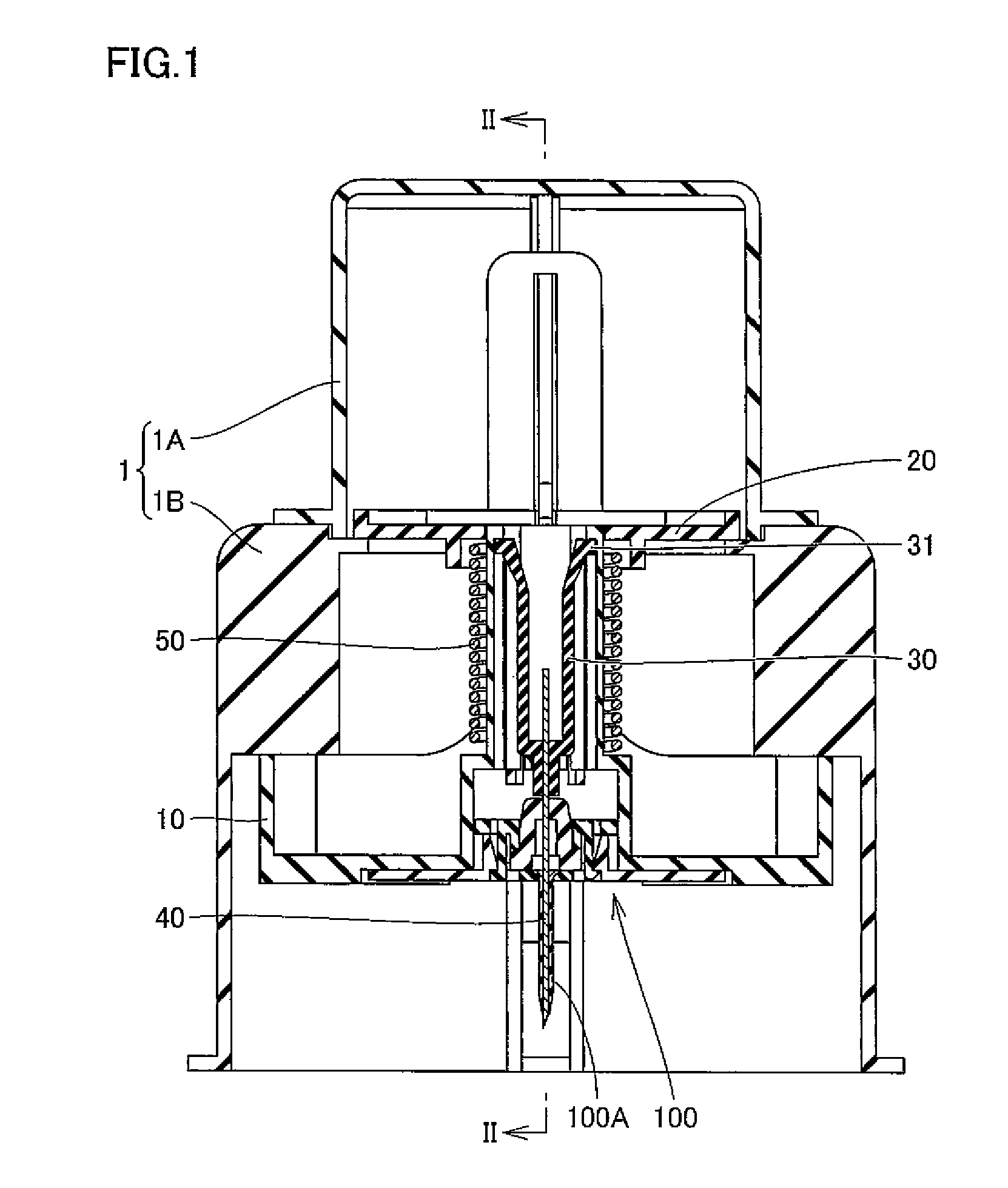 Inserter for automatically inserting a cannula of an indwelling member of an infusion device