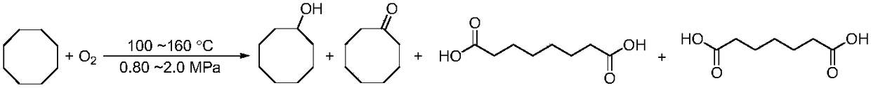 Novel catalyst-free oxidation method for cyclooctane