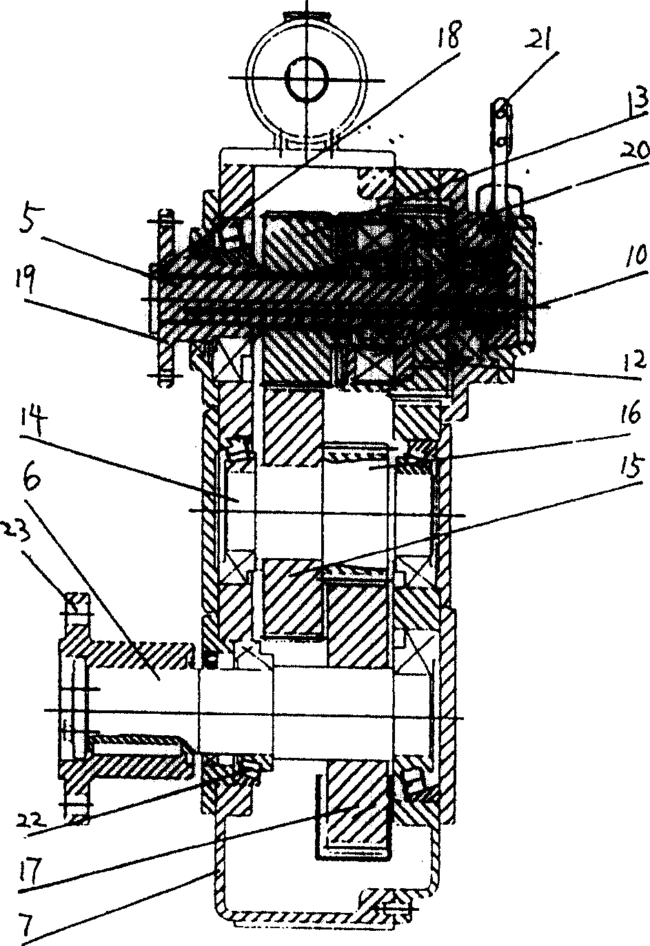 Diesel engine power transfer method and gearbox driving device