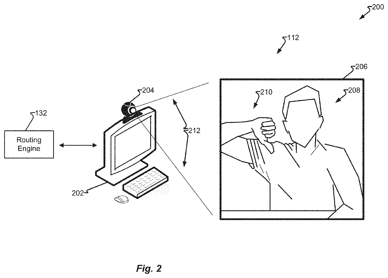 Gesture-based call center agent state change control