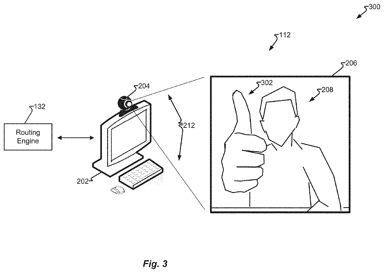 Gesture-based call center agent state change control